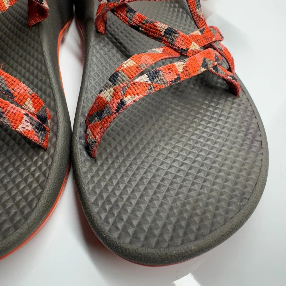 Chaco Z Sandals Youth Rusty Orange Pink Multi Color Strappy Comfort Sport Size 5